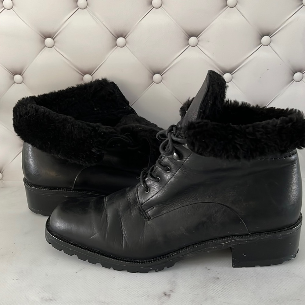 Bally Woman’s Booties Size 40 (US 9,5) Leather upper Color Black